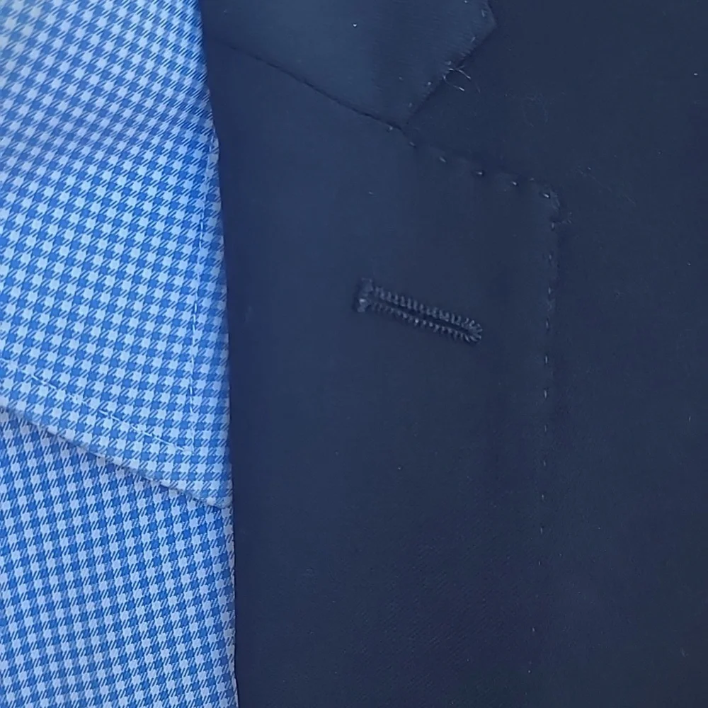 BEN SHERMAN Black Solid Blend Mens‎ Sz 40 R Casual Sport Coat Blazer